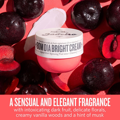A sensual and elegant fragrance with intoxicating dark fruit, delicate florals, creamy vanilla woods and a hint of musk 