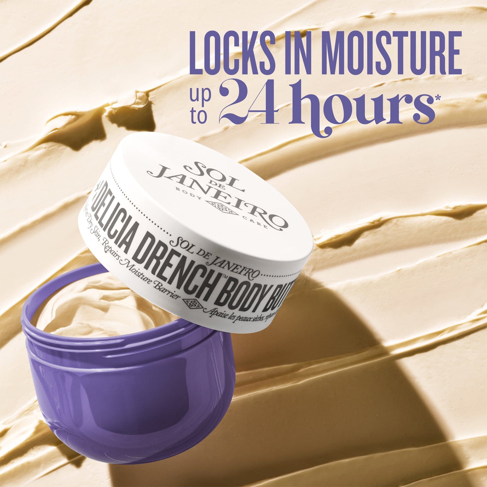Locks in Moisture up to 24 hours - Delícia Drench Body Butter | Sol de Janeiro